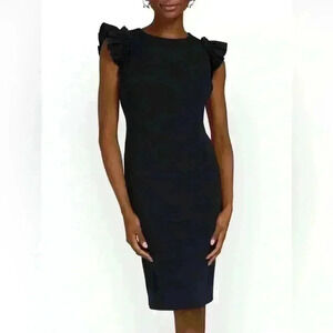 NWT New York & Company flutter sleeve sheath dress